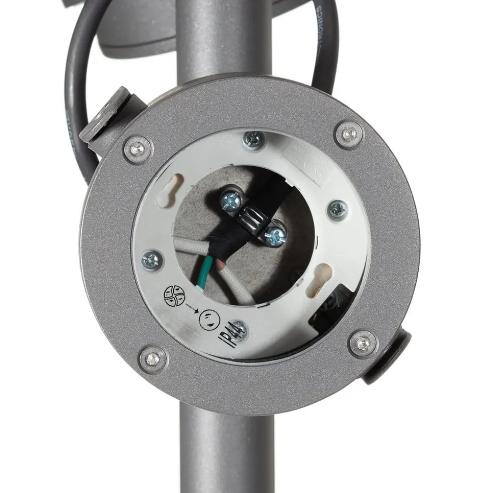 SLV vejlampe Sitra, 2 lyskilder, antracit, aluminium, GX53, IP44