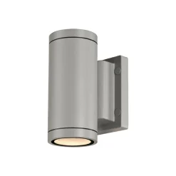 SLV væglampe Myra, sølvgrå, aluminium, bredde 8 cm, op/ned