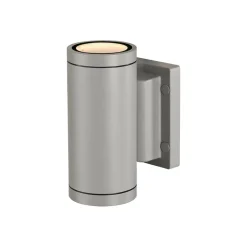 SLV væglampe Myra, sølvgrå, aluminium, bredde 8 cm, op/ned
