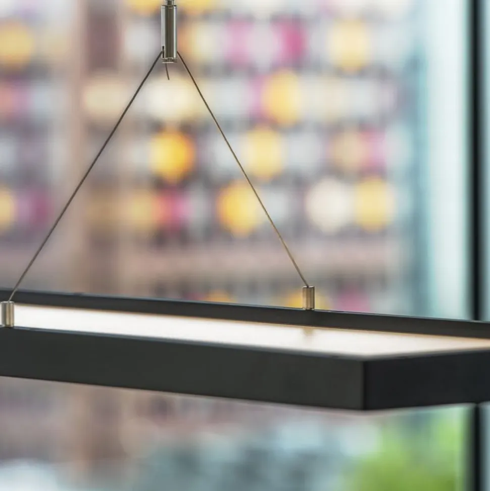 SLV Worklight LED-kontorhængelampe, sort