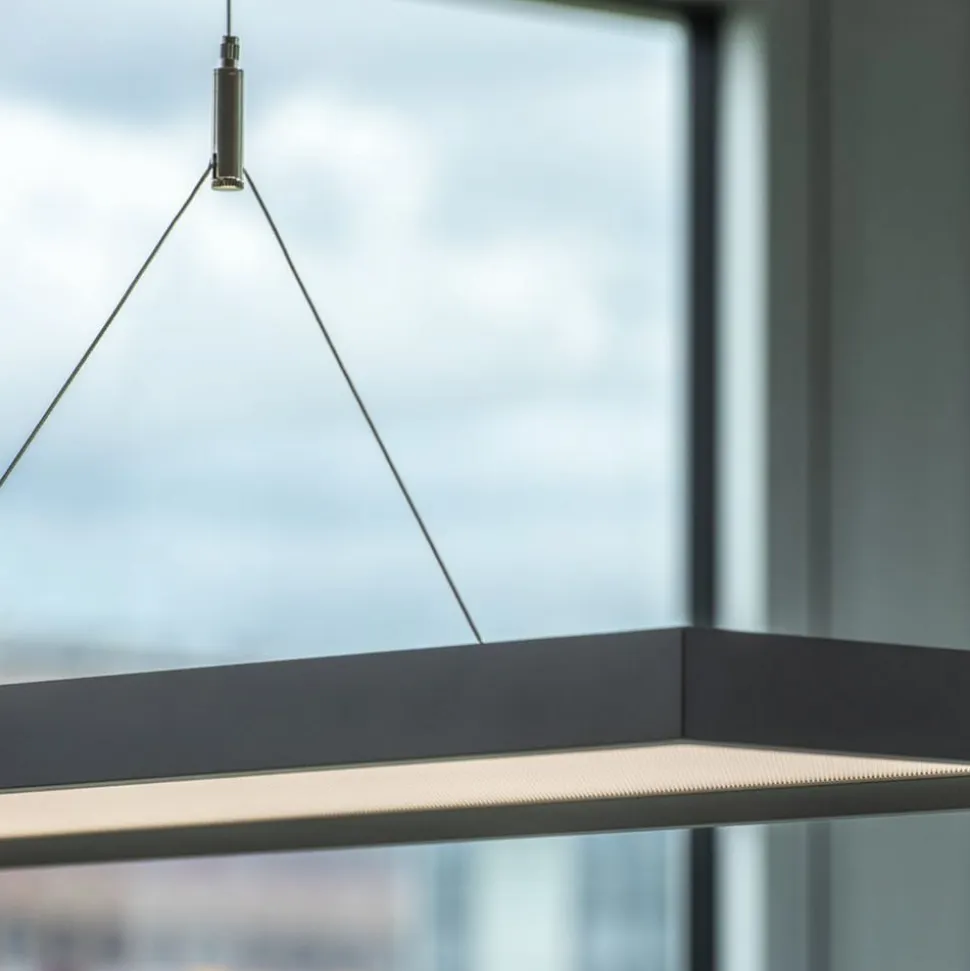 SLV Worklight LED-kontorhængelampe, sort