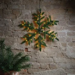 Snowflake udendørs LED-dekolampe, batteridrevet
