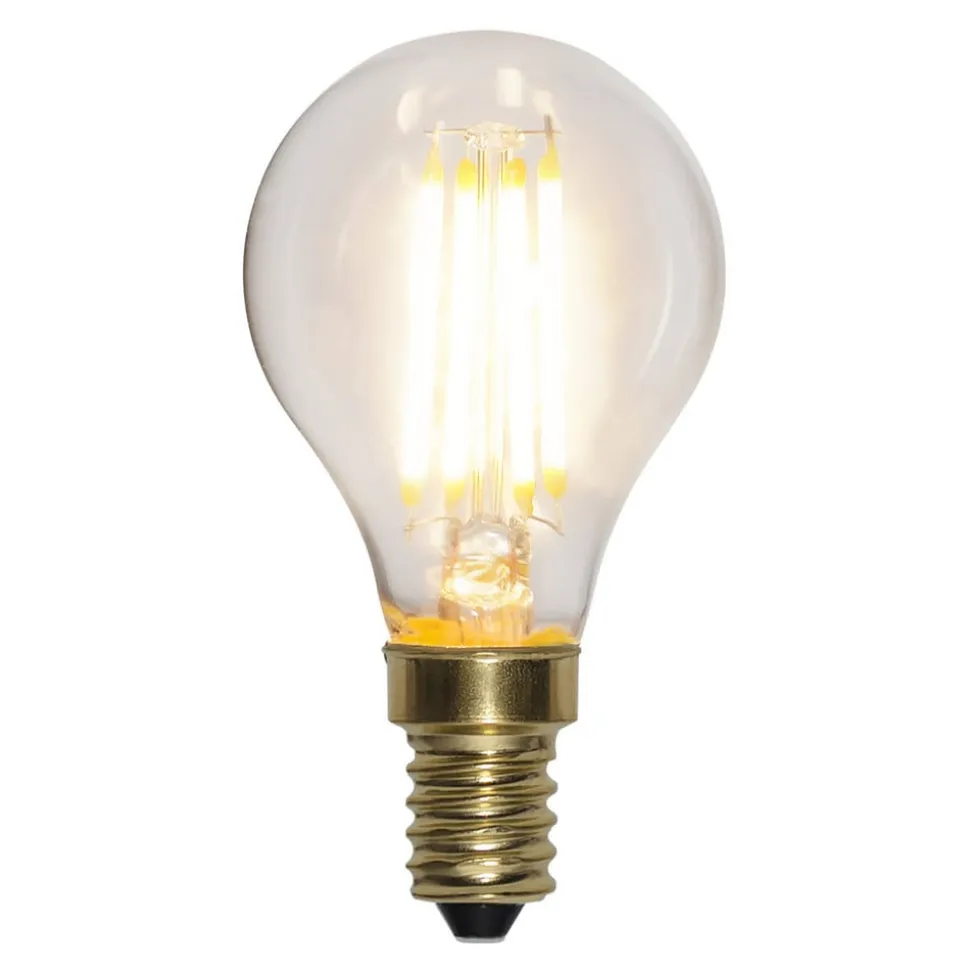 Soft Glow LED-pære E14 4 W 2.100 K dæmpes i 3 trin