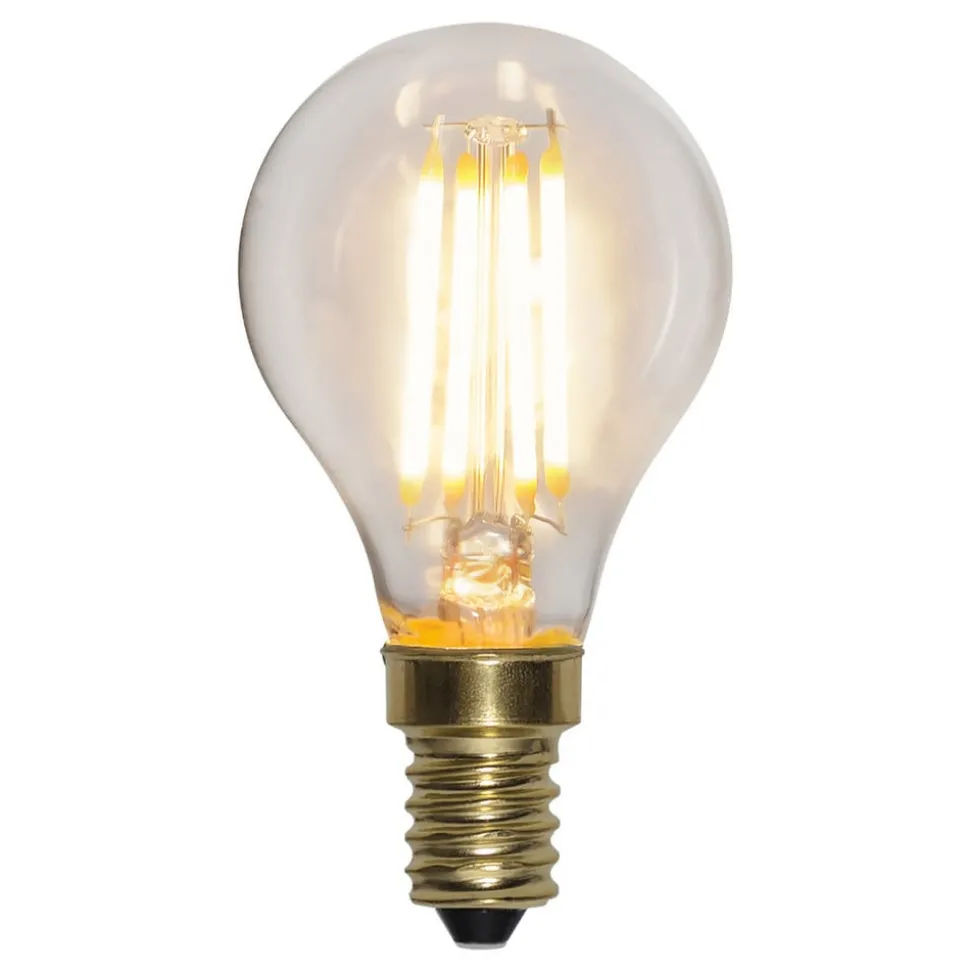 Soft Glow LED-pære E14 4 W 2.100 K dæmpes i 3 trin