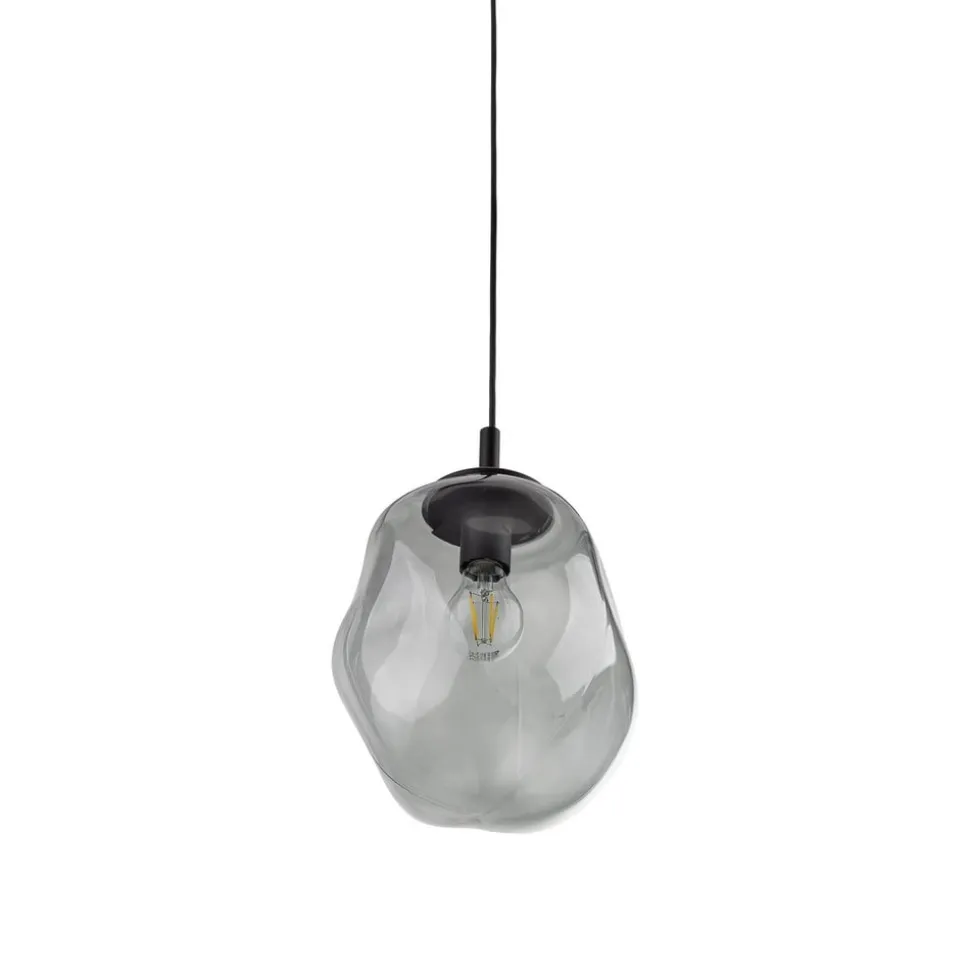 Sol Mini pendel, glas, Ø 25 cm, sort/grafitgrå