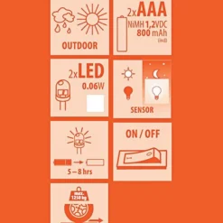 Solar LED nedgravningsspot Lugo, IP44, stål, glas