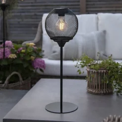 Solar LED-bordlampe Sunlight med væv