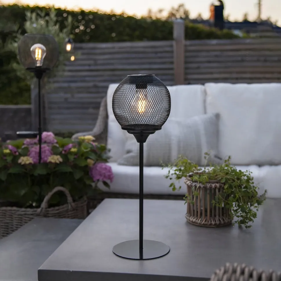Solar LED-bordlampe Sunlight med væv