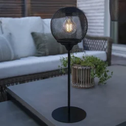Solar LED-bordlampe Sunlight med væv