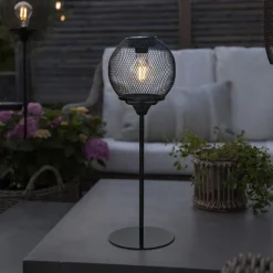 Solar LED-bordlampe Sunlight med væv
