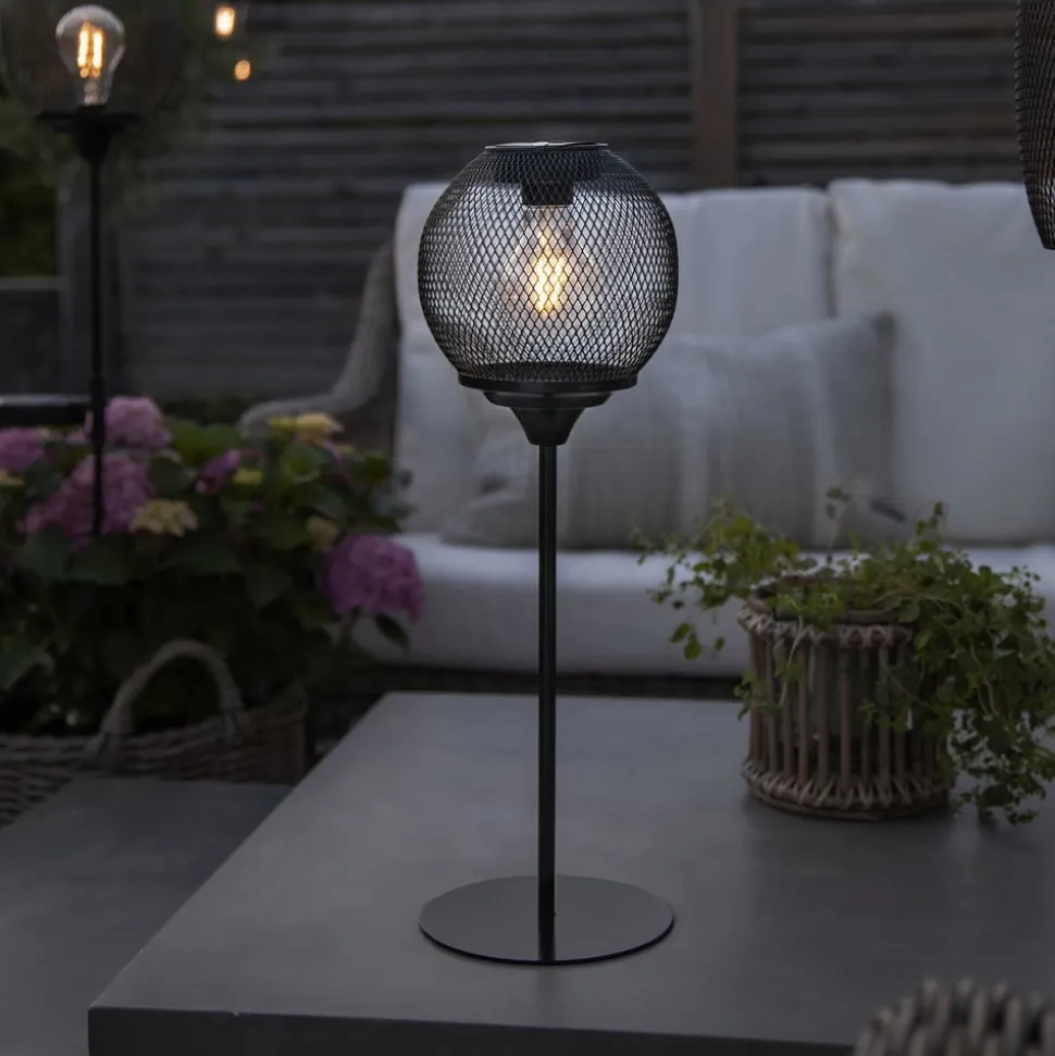 Solar LED-bordlampe Sunlight med væv