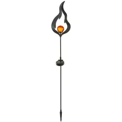 Solcelle-jordspydslampe Melilla flammeformet LED