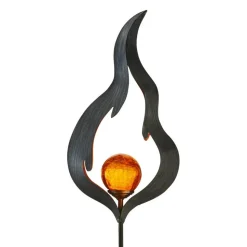 Solcelle-jordspydslampe Melilla flammeformet LED