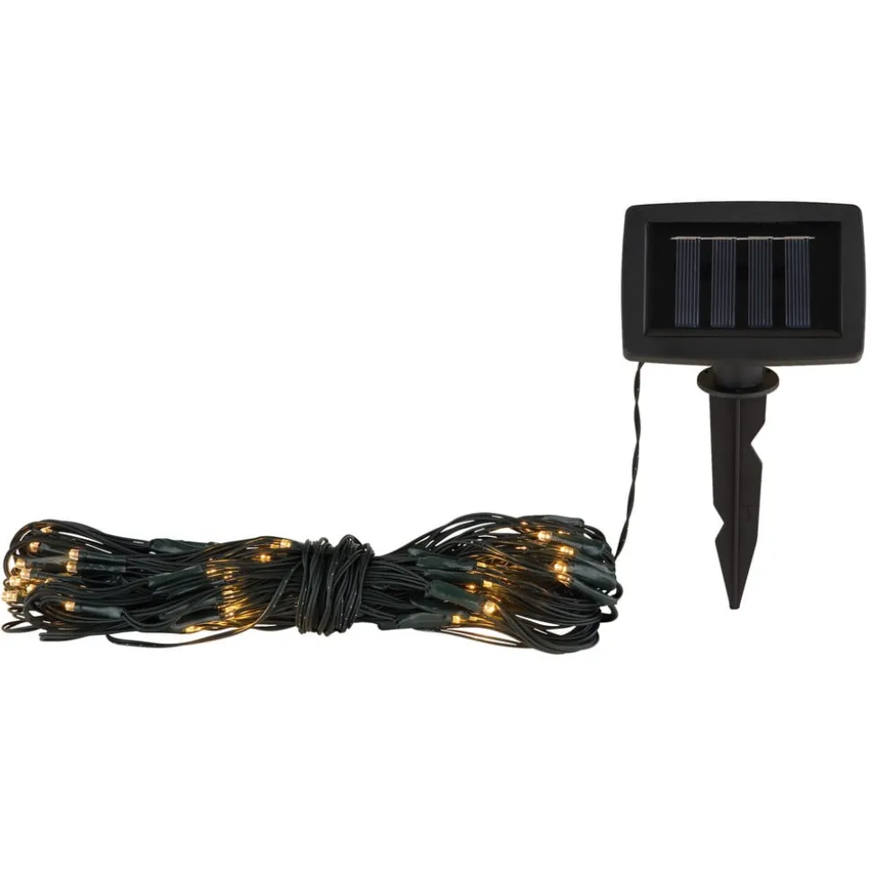 Solcelle-LED-lysforhæng IP44 110x90cm 100 lk