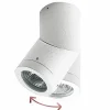 Soleo spotlight, hvid, IP44, drejelig, aluminium