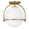Somerset loftlampe, 1 lyskilde, messing