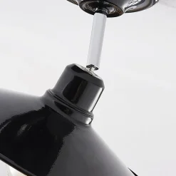 Sort loftlampe Phinea i metal, vintagelook
