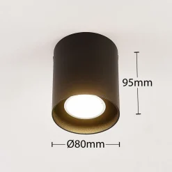 Sort loftslampe Carson