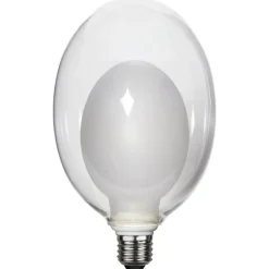 Space E27 D120 LED-pære 3,5 W, opal, 3-trins dæmp.