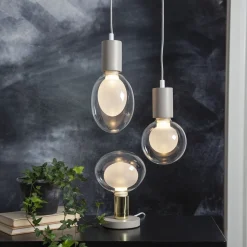 Space E27 G150 LED-pære 3,5 W, opal, 3-trins dæmp.