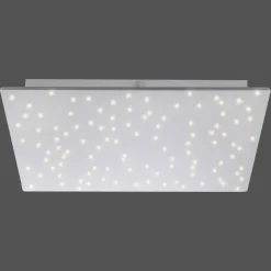 Sparkle LED-loftlampe CCT dim stål 45x45cm