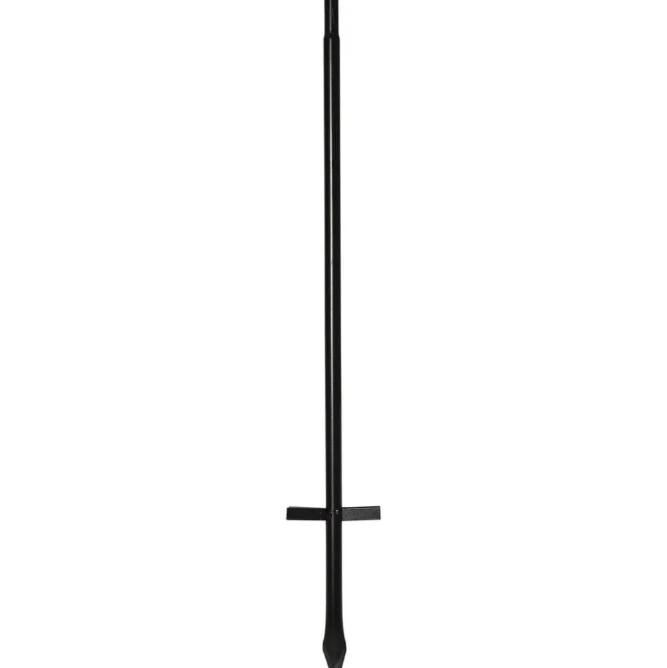 Sphere LED-lampe med jordspyd, sort, metal, sæt med 2 stk