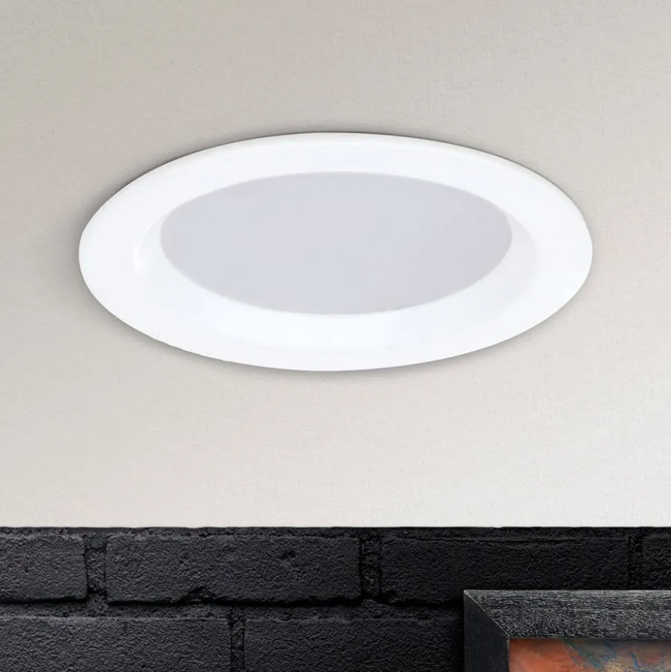 Spock LED-indbygningslampe Ø 9cm, hvid