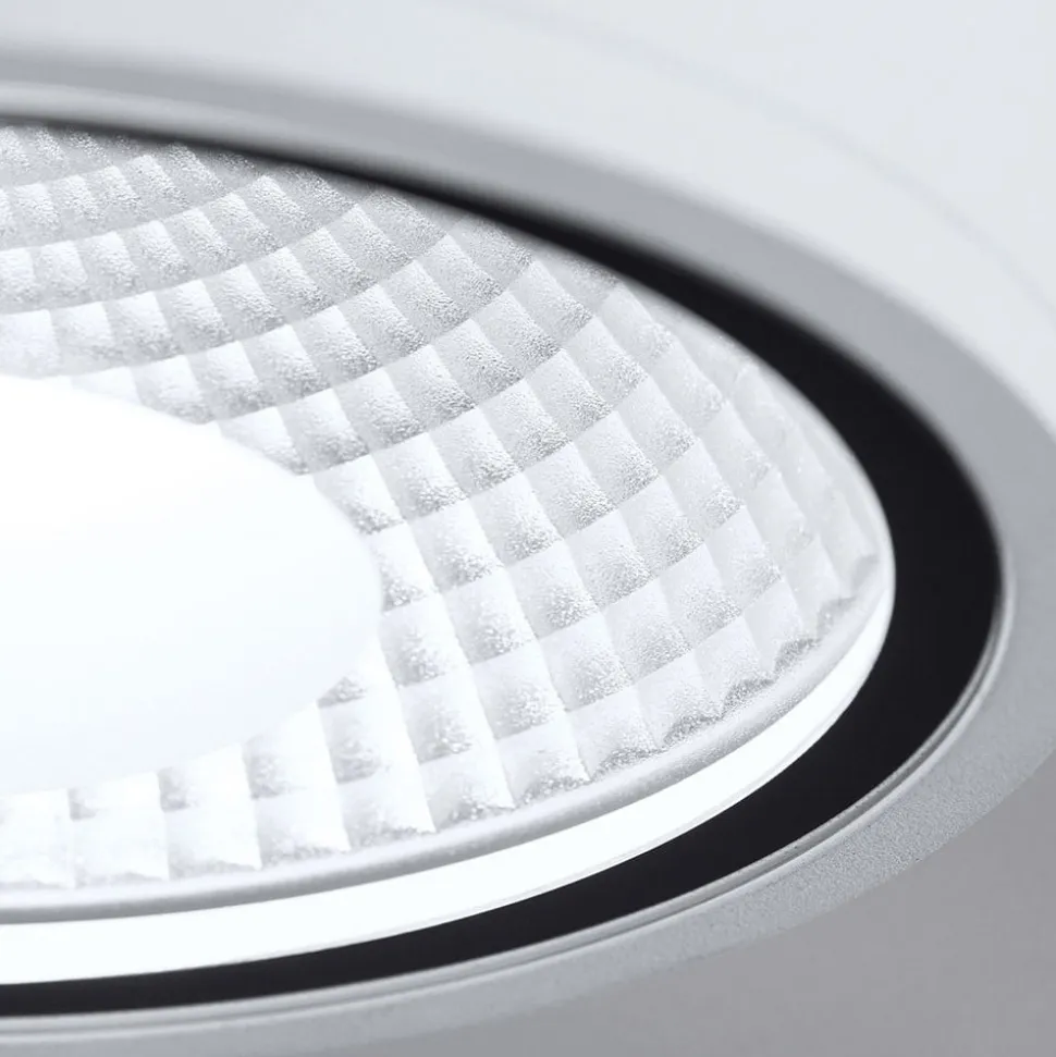 Sputnik LED-loftspot, IP65, Ø 14,5 cm, hvid