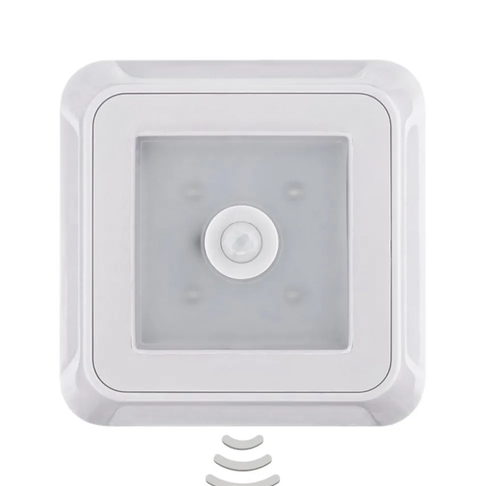Square Light møbelpåbygningslampe, sensor, kantet
