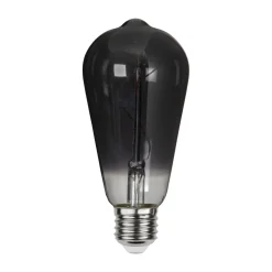 ST64 LED-filamentpære E27 3 W 1.800 K røgglas