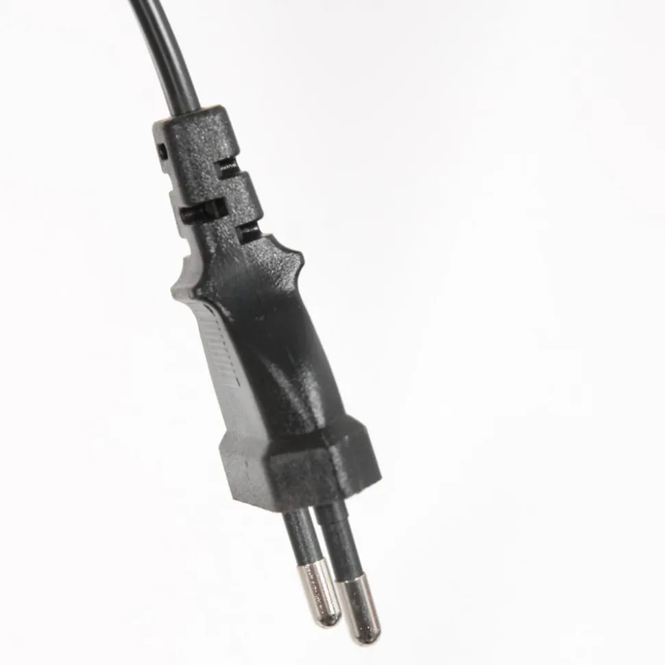 Stang gulvlampe, LED-læselampe, sort/naturlig fletværk