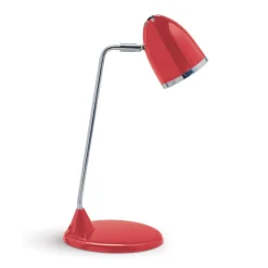 Starlet skrivebordslampe, rød, højde 41 cm, metal E27