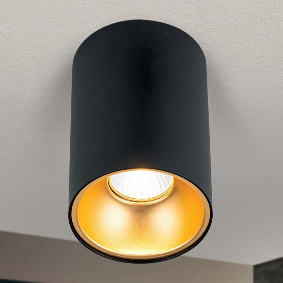 Starlight loftspot, rundt, sort