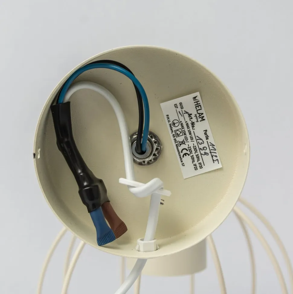 STARLIGHT væglampe, cremehvid 1 lyskilde Ø 18 cm metalstik