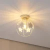 Stars loftlampe, sandfarvet, metal, Ø 21 cm