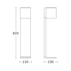 STEINEL GL 80 C LED-stibelysning, Bluetooth smart, antracit