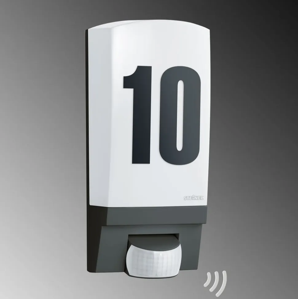 STEINEL L 1 husnummerlampe med sensor sort