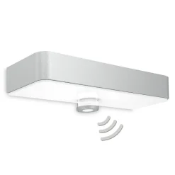 STEINEL LED-væglampe XSolar SOL-O S, sølv, sensor