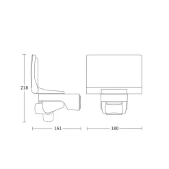 STEINEL XLED Home 2 S udendørsspot, sensor, sort