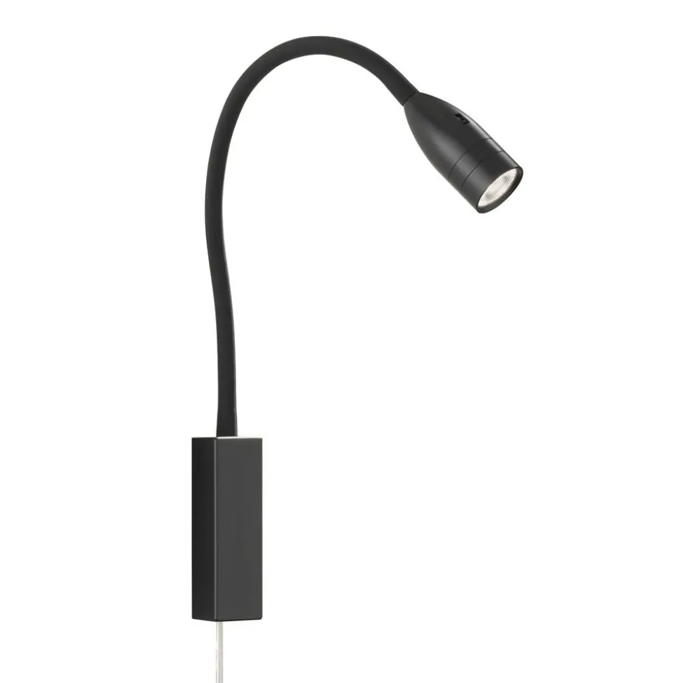 Sten LED-væglampe med bevægelsesstyring, sort