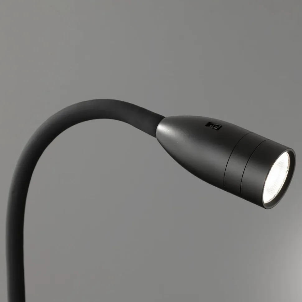 Sten LED-væglampe med bevægelsesstyring, sort