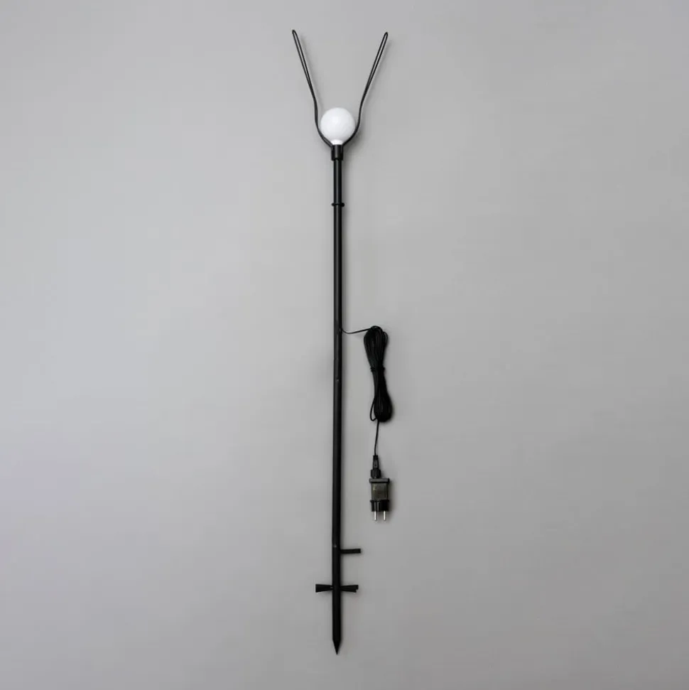 Sterntaler LED-stjerne IP44 stander Ø 100 cm rød