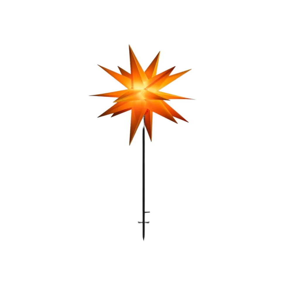 Sterntaler LED-stjerne stander IP44 Ø 100 cm gul