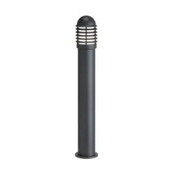 Stibelysning 1041 i støbt aluminium med lameller, højde 100 cm