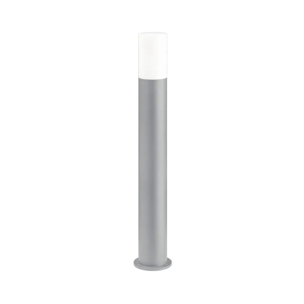 Stibelysning 1326 med opalt glas lysegrå Højde 95 cm