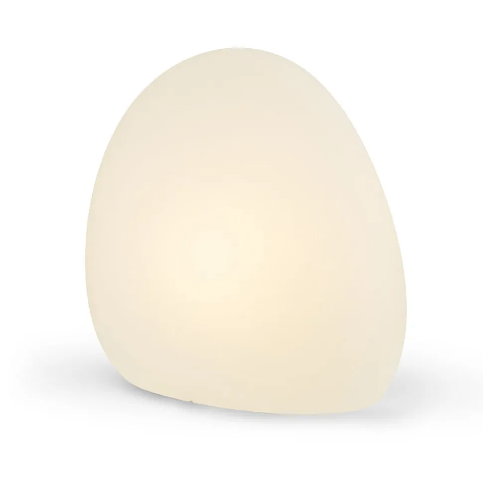 Stone L udendørslampe, 80 x 65 cm, hvid, plast, IP44