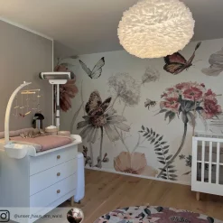 Stor designer pendellampe Eos i hvid