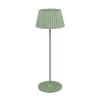 Suarez LED-bordlampe, grøn, højde 39 cm, metal