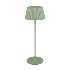 Suarez LED-bordlampe, grøn, højde 39 cm, metal