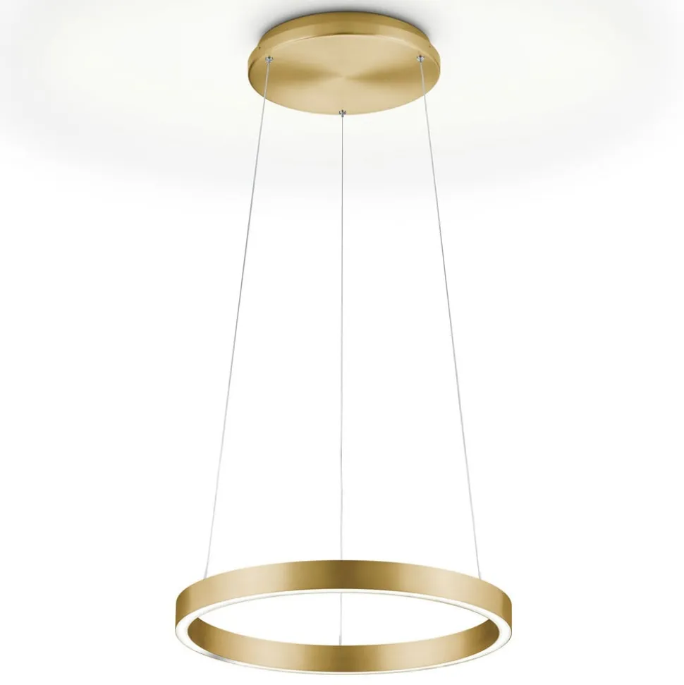 Svea-40 LED-hængelampe top/bund gestussensor, guld